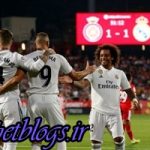 برد کهکشانی با دبل بنزما / خیرونا 1-4 رئال مادرید